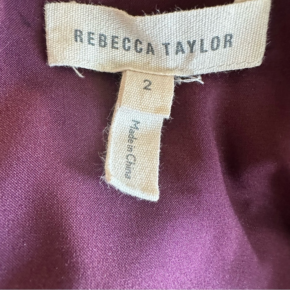 Rebecca Taylor Dress Sleeveless Cutout Midi Flounce Hem Ruffle Back Size 2 Event - Picture 6 of 9